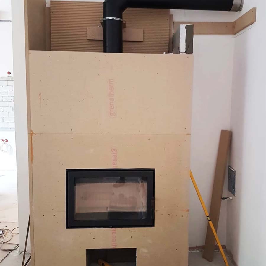 stavba teplovzdusneho krbu